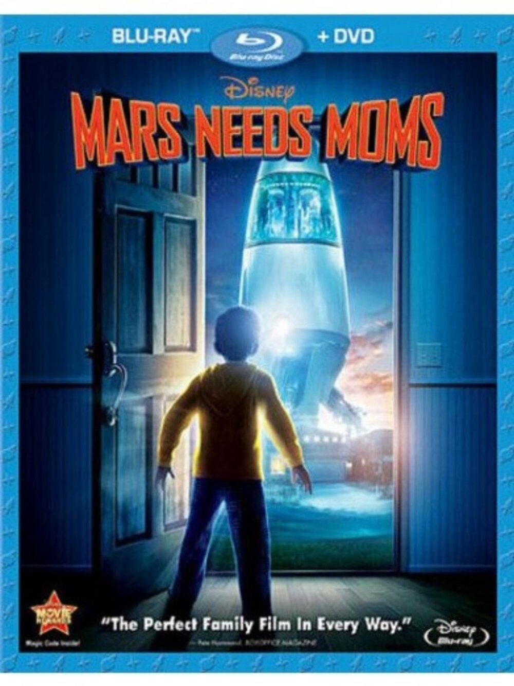 Mars Needs Moms BluRay DVD Combo Pack Disney Family Film Adventure Region Free